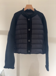 2026新款轻薄羽绒服女款冬季立领毛衣拼接90%白鸭绒外套6920安
