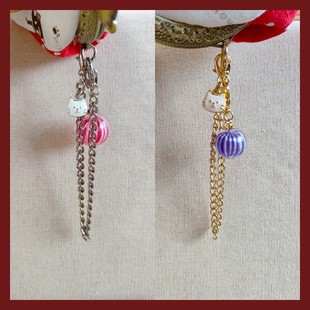 糖果屋糖球猫链の裸链 包挂挂件饰品手作糖球吊饰