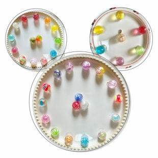 日本糖果屋糖球同款の圆球合集自选DIY手作糖果拉链扣挂链包包挂