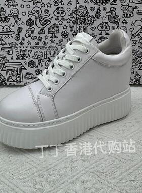 【蔡卓妍同款】秋新9.5cm厚底内增高白色超轻款饼干鞋女YF254AJWB