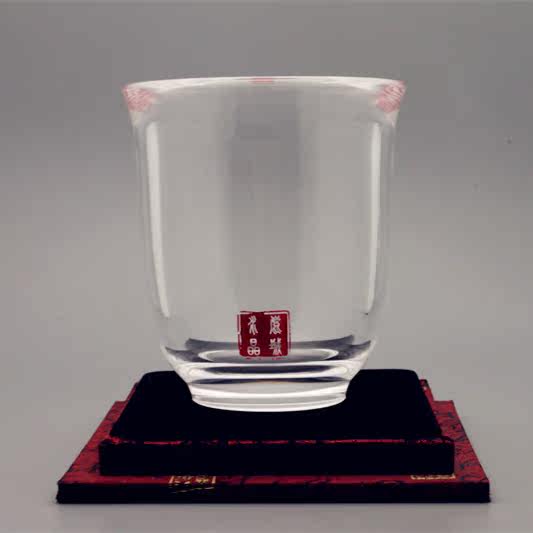 商南鹿城水晶茶具茶杯闻香杯品茗杯随手杯泡茶杯高档家居礼品