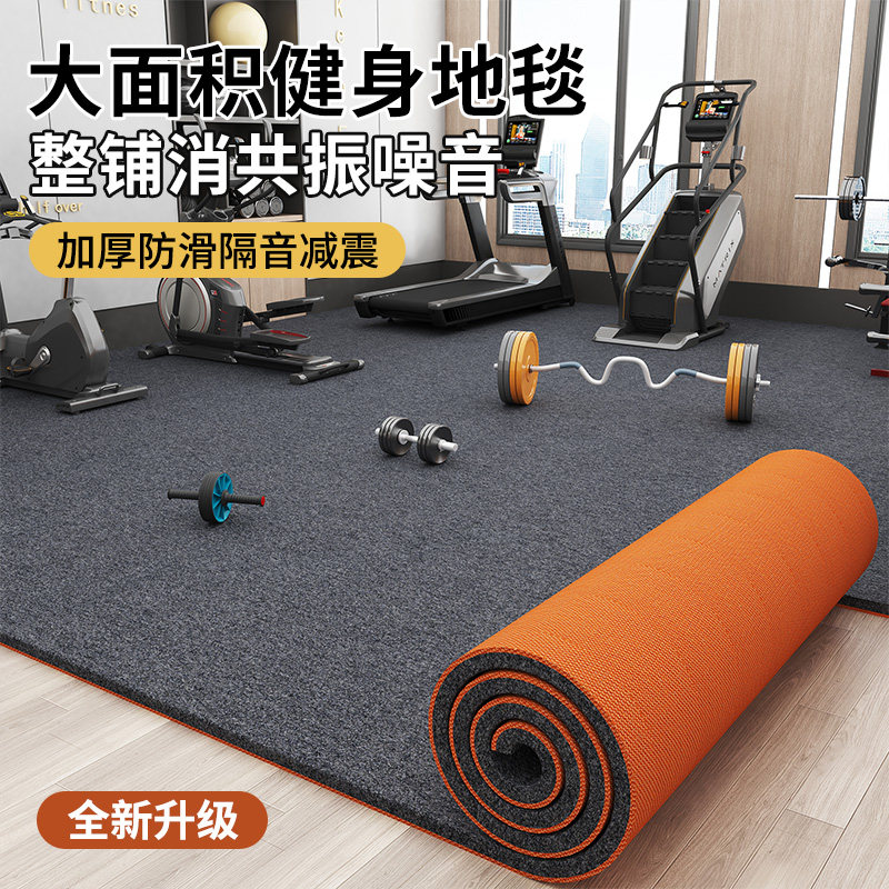 加厚地毯隔音减震垫家用健身房跑步机防震乒乓球台球特厚静音地垫