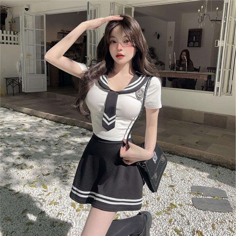 性感日本学院风校园学生服装纯欲制服诱感套装JK水手服女L