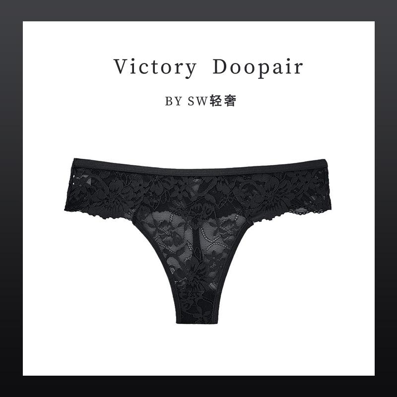 维多利亚欧美性感闪钻蕾丝内裤薄