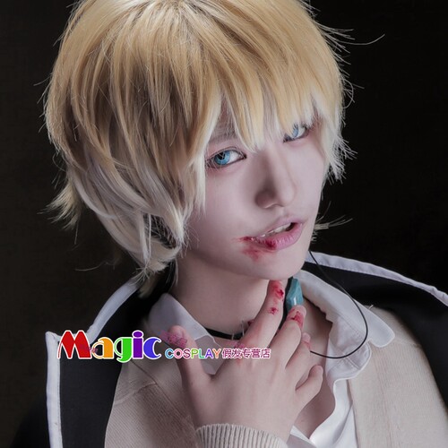 DIABOLIK LOVERS 逆卷シュウ逆卷修 cos 假发 混色男帅气渐变短发