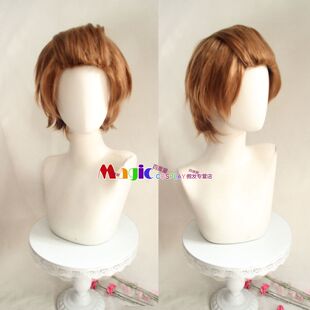 境界触发者 迅悠一COS假发 浅棕色无刘海短发假毛