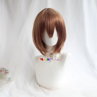 现货V家 Meiko 大姐cosplay假发浅棕色30CM波波头