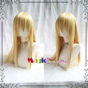 进击的巨人 希丝特莉亚·雷斯cos假发 金黄色长直发头套现货