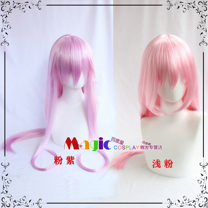 cosplay假发 K / NEKO 猫（ネコ）雨乃雅日 粉紫色长直发COS假毛
