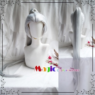 古风银白色土方岁三韩信美人尖