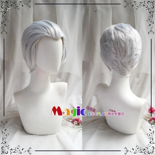 斗罗 奥斯卡 碧棺左马刻 cosplay假发 维吉尔 鬼泣 银白色美人尖