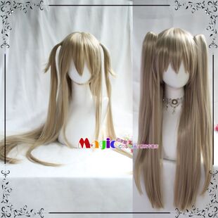 碧蓝航线安克雷奇cosplay假发 双虎口夹 假毛亚麻色LOLITA头套