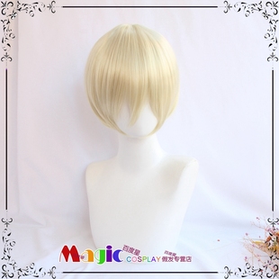 19天 贱贱 COS假发  天祥院英智 白鸟蓝良  浅色少年短发 COS假毛