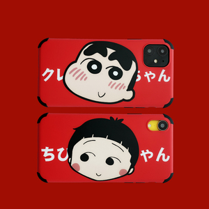 卡通可爱情侣XR苹果11手机壳iPhoneX软壳xsmax男女8plus创意红色