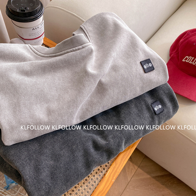 KLFOLLOW复古做旧oversize卫衣