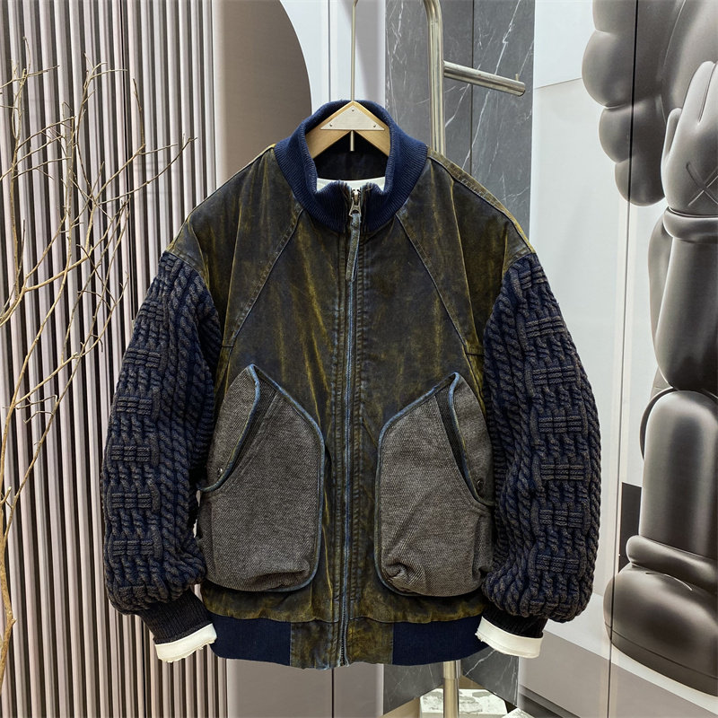 秋冬季新款美式立领棉服