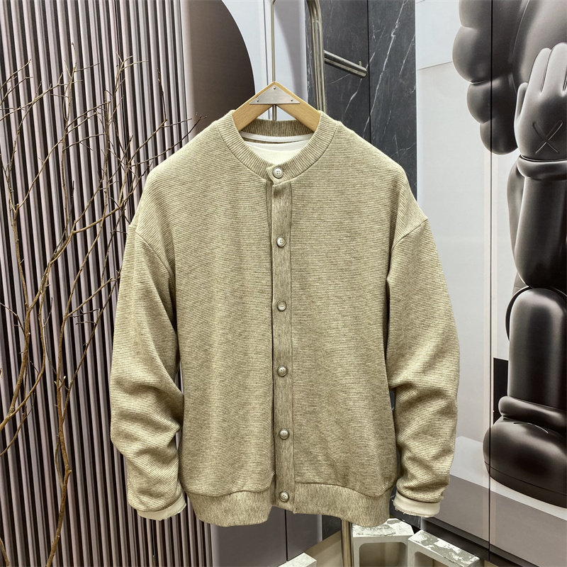 春季新款美式休闲风潮牌圆领针织开衫男士宽松纽扣毛衣外套高级感,男装,针织衫/毛衣,淘宝优惠券,粉丝福利购,淘宝优惠卷