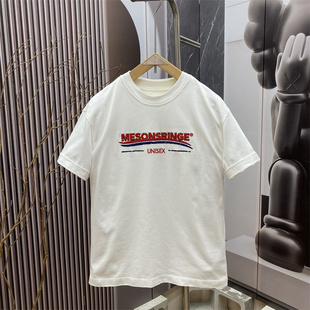 宽松街头潮牌半袖 春夏季 T恤男女同款 嘻哈风字母印花短袖 上衣 美式