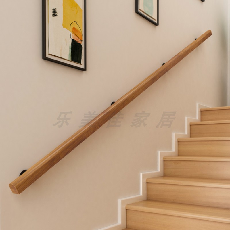 欧式靠墙实木楼梯扶手家用儿童老人防滑拉手幼儿园走廊护栏木扶手|msdalam kategori Seluruh adat rumah, tangga, tangga susur tangan - dari Buy2taobao.com untuk memberikan perkhidmatan ejen Taobao profesional membeli
