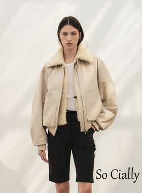 So Cially | MOHAN 23冬韩国设计师品牌皮草层外套翻领拉链