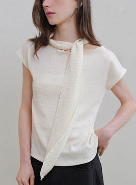 ANDNEEDS 新品飘带短袖T恤