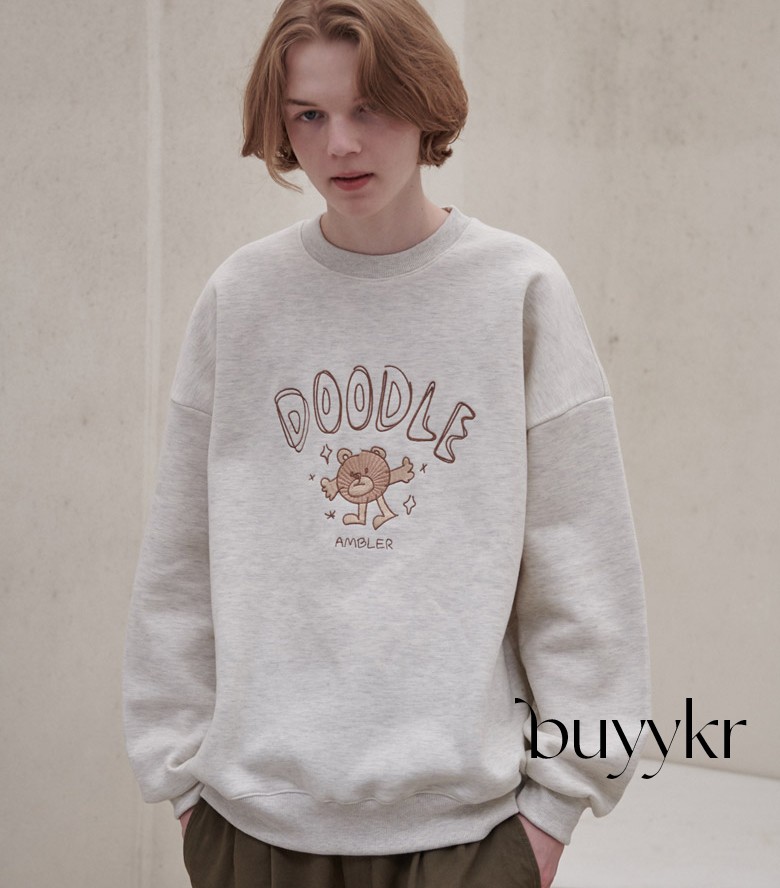 buyykr | AMBLER 22秋冬韩国设计师品牌新品卫衣圆领宽松图案 女装/女士精品 卫衣/绒衫 原图主图