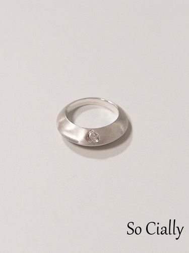 PARTEZ内嵌心形水晶百搭戒指