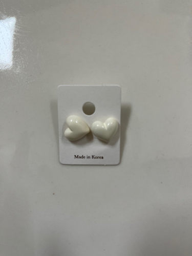 时尚首饰耳钉夸张心心点缀