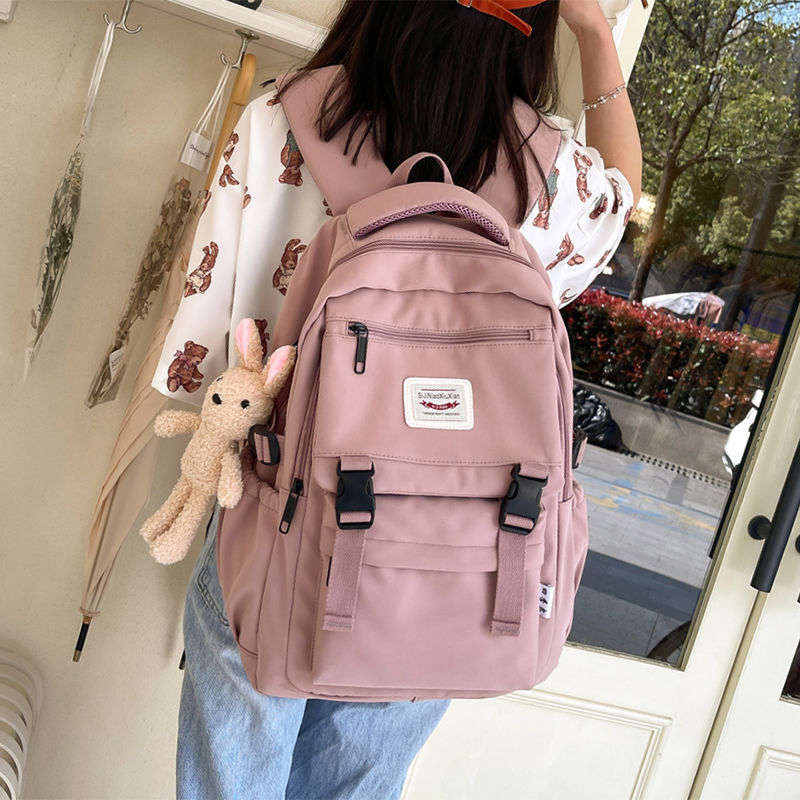 初二女生书包八年级15-16岁初三女新款九年级大容量耐用高一背包
