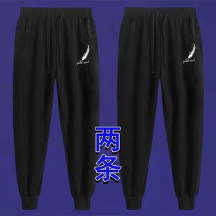 休闲裤 男士 款 百搭潮流学生卫裤 宽松九分束脚长裤 束脚哈伦男裤 夏季