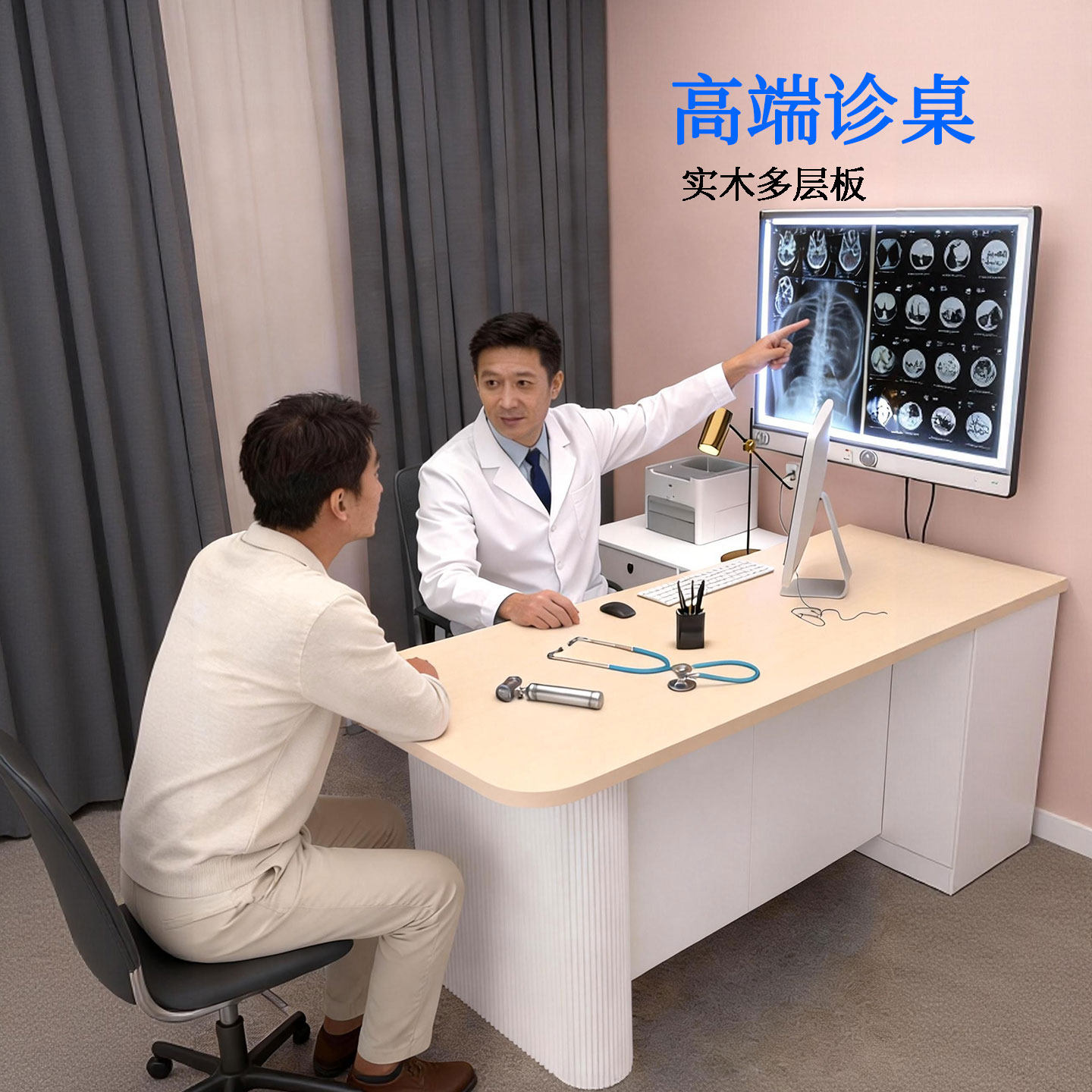 中医馆医生看诊桌椅组合医生实木办公桌诊所诊断桌实木板办公桌,商业/办公家具,诊室桌椅,淘宝优惠券,粉丝福利购,淘宝优惠卷