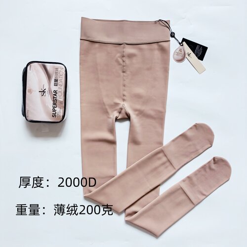 SK7372薄绒肤色粉底袜秋冬连裤袜