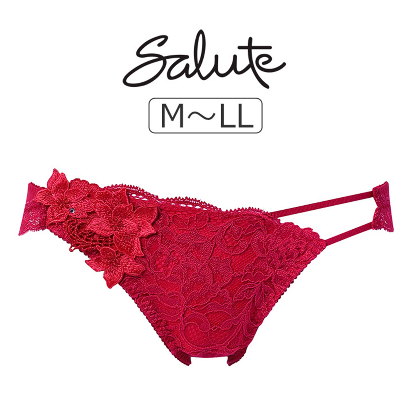 日系蕾丝新年红色性感低腰三角裤