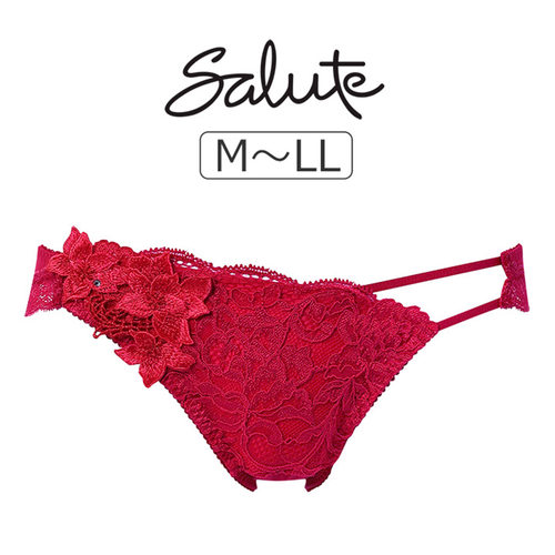 日系蕾丝新年红色性感低腰三角裤