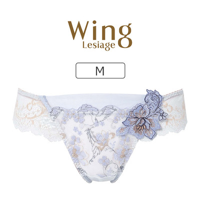4010日本华歌尔WING蕾丝刺绣贴花性感舒适三角内裤女士优雅丁字裤