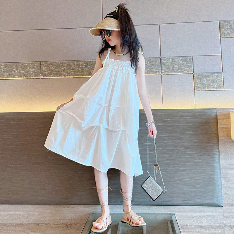 女童连衣裙夏季韩版儿童中大童无袖A字裙小女孩时髦洋气吊带裙子,童装/婴儿装/亲子装,连衣裙,淘宝优惠券,粉丝福利购,淘宝优惠卷