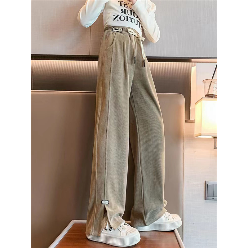 女童裤子加绒款2025新款儿童休闲直筒长裤中大童百搭阔腿裤秋冬装,童装/婴儿装/亲子装,裤子,淘宝优惠券,粉丝福利购,淘宝优惠卷