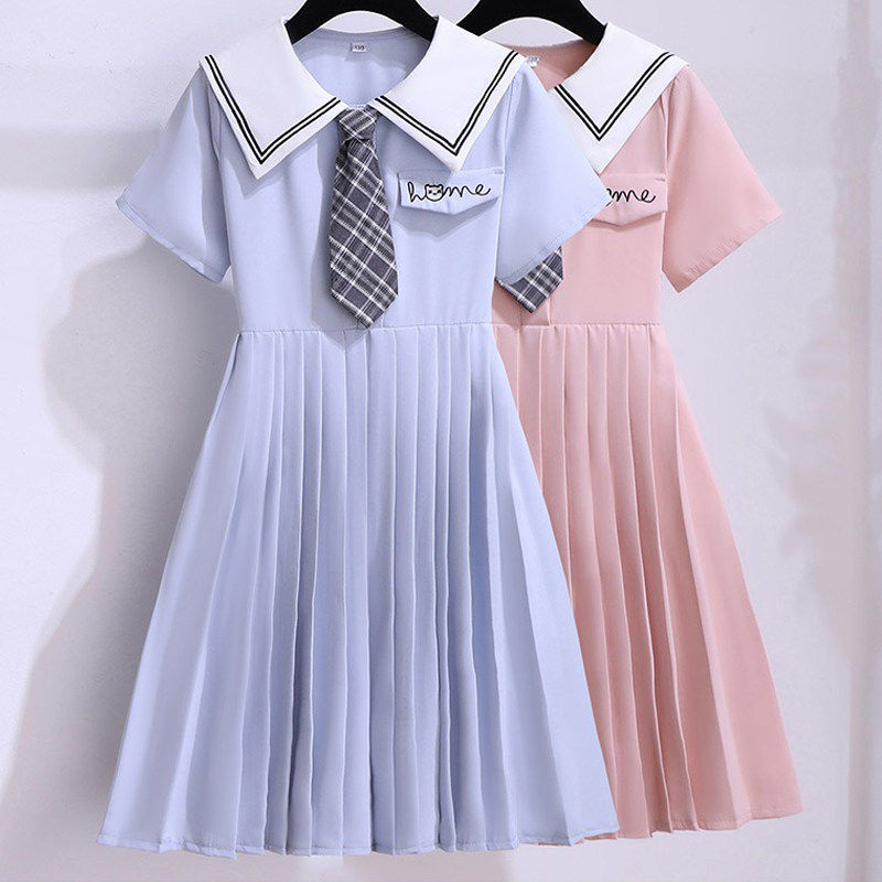 女童百褶连衣裙夏季2025年新款学院风时尚网红公主裙夏装儿童裙子,童装/婴儿装/亲子装,半身裙,淘宝优惠券,粉丝福利购,淘宝优惠卷