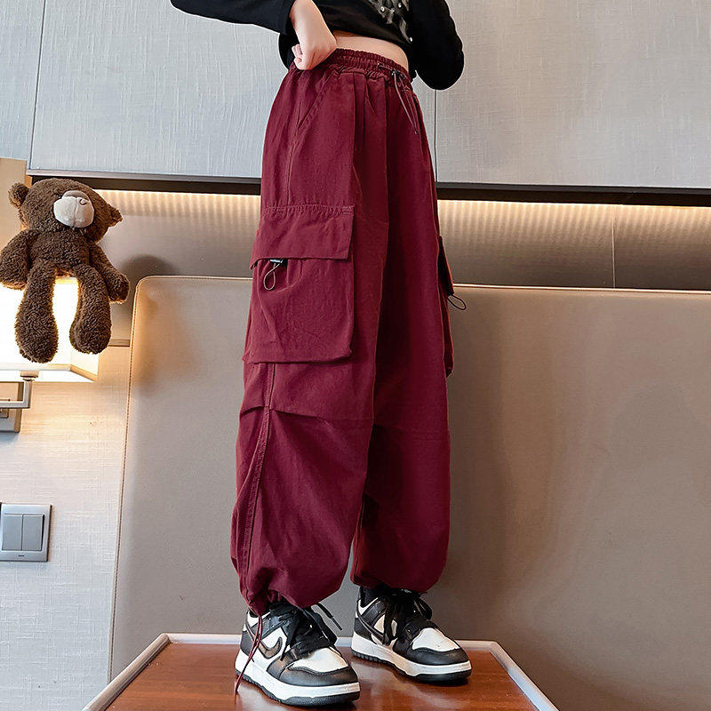 女童工装裤秋装2025新款洋气时髦春秋款儿童中大童秋季大口袋裤子,童装/婴儿装/亲子装,裤子,淘宝优惠券,粉丝福利购,淘宝优惠卷