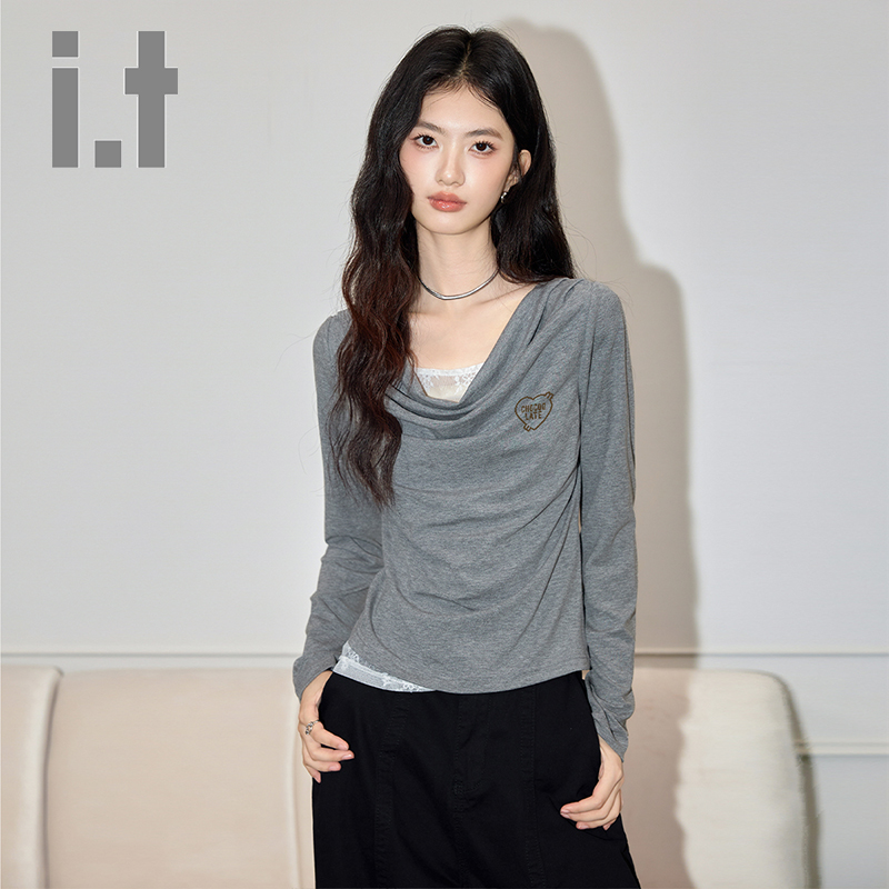 CHOCOOLATE不规则it时尚气质长袖