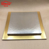 出口专用厂家直销方金银光面蛋糕底托板子6至18英寸2.0mm厚 10张