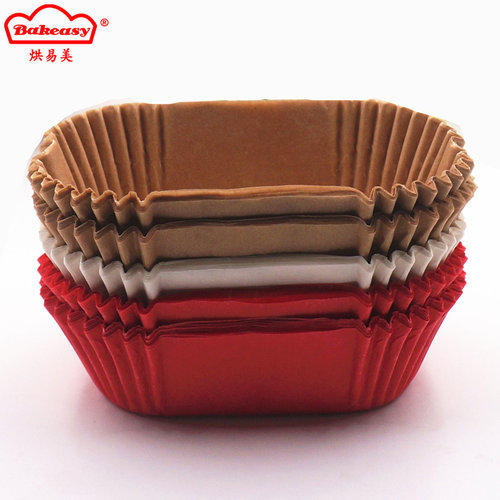 厂家直销大号蛋糕纸杯烘焙托长方形纸托船型托面包约100只 需模具