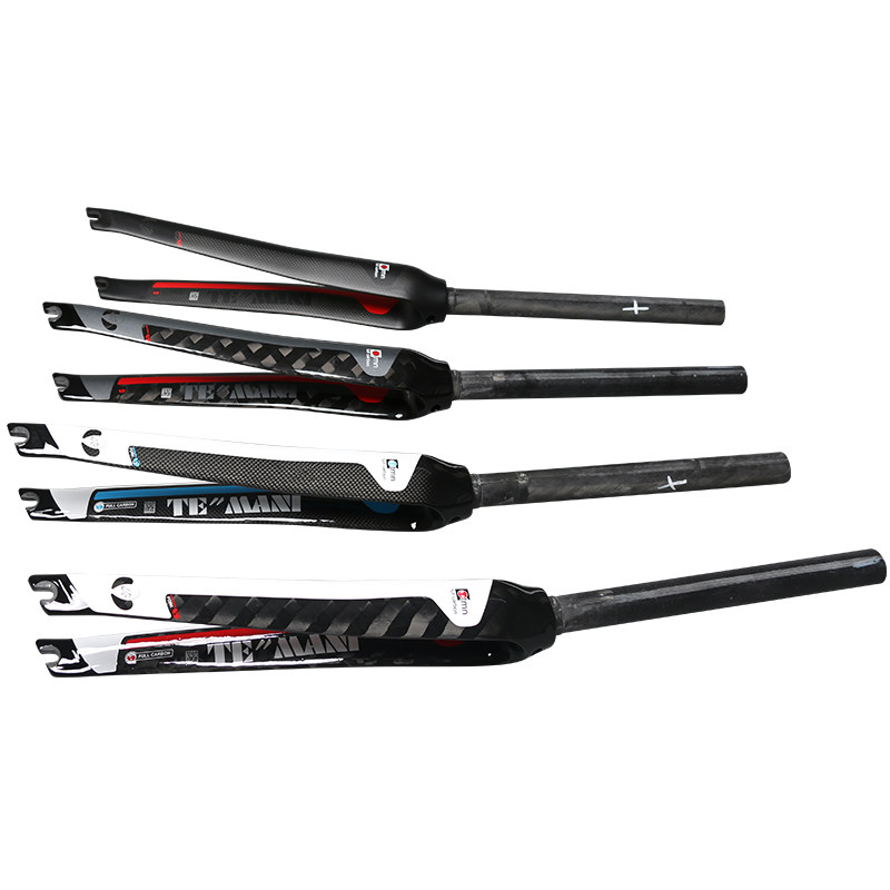 Giao hàng miễn phí chính hãng TEMANI Càng trước xe đạp đường trường carbon 100% ống thẳng 28.6*700C