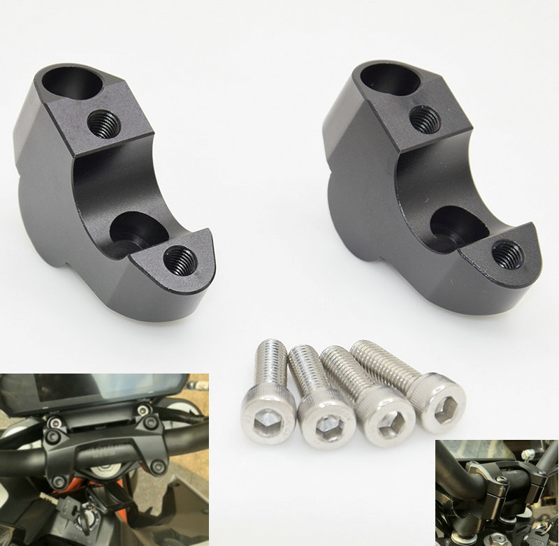 适用新款KTM DUKE 390 2017-2019车把加高码手把转接铝镁合金后移