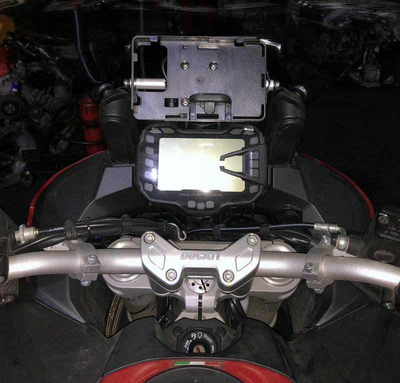 杜卡迪MTS1200 S 950 1260 S安德鲁2016-2019导航支架带USB专