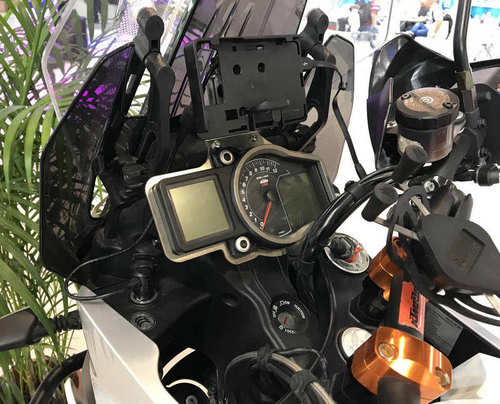 摩托车KTM 1050 Adventure 15-16改装手机导航支架手机座USB