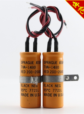 美国思碧SPRAGUE ATOM® TVA-1480 RED 200-200DC 黄皮电解电容