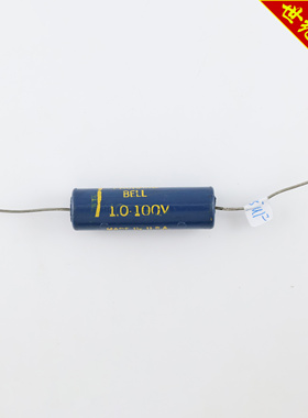 美国 PACKARD BELL 1.0 100V 蓝皮电解电容