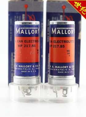 美国早期原盒摩罗利 MALLORY 35 500 MFD 300 6 VDC古董电容