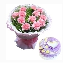 韶关曲江区城南华寺韶钢城东广场汽车南站玫瑰生日蛋糕鲜花店同城